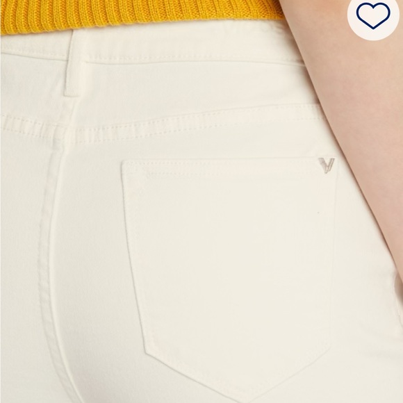 Vigoss Women's Stevie Off White Straight Leg Crop Jeans - Picture 3 of 10